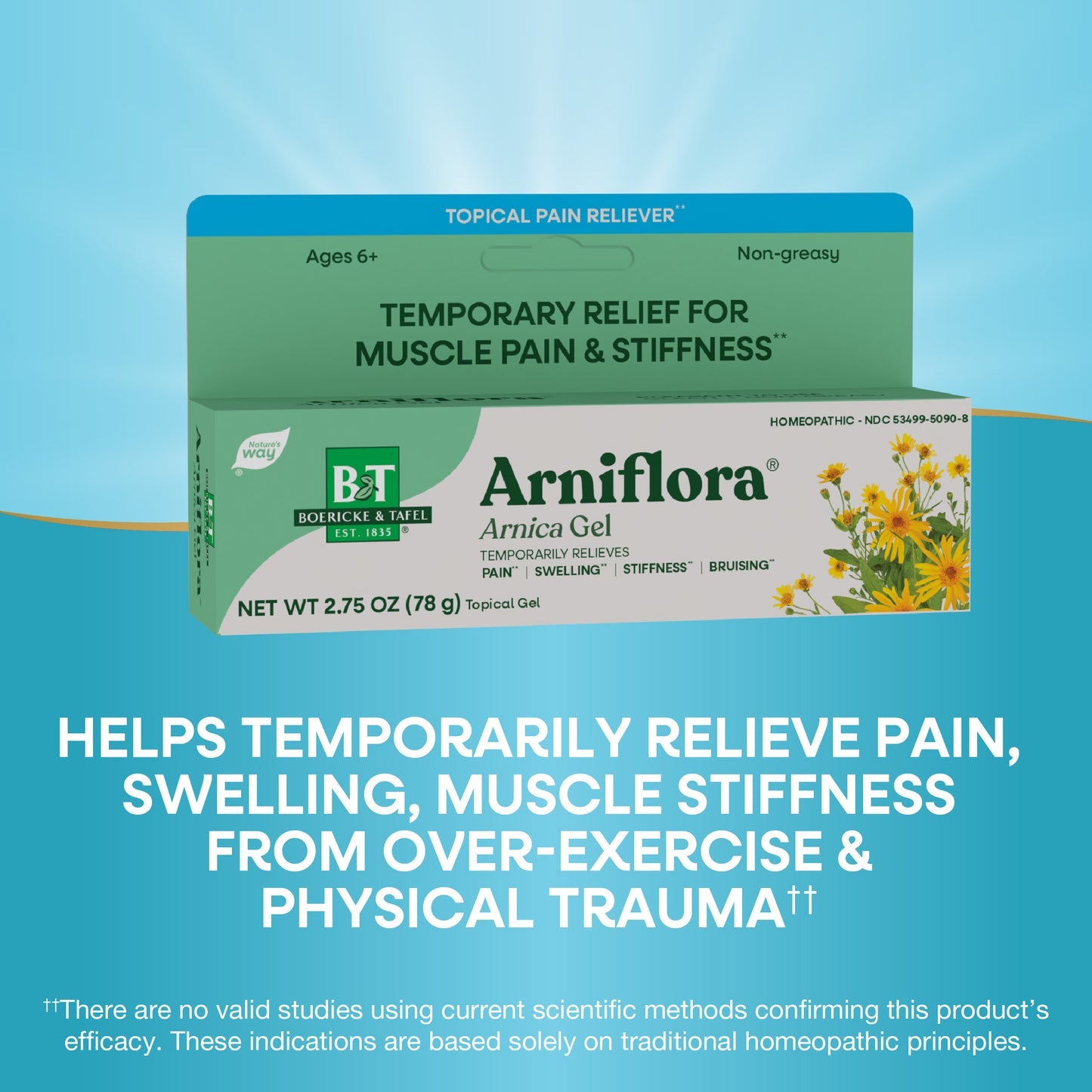 Boericke & Tafel® Arniflora® Arnica Gel | Gel de Árnica | 2.75 oz (78 g)