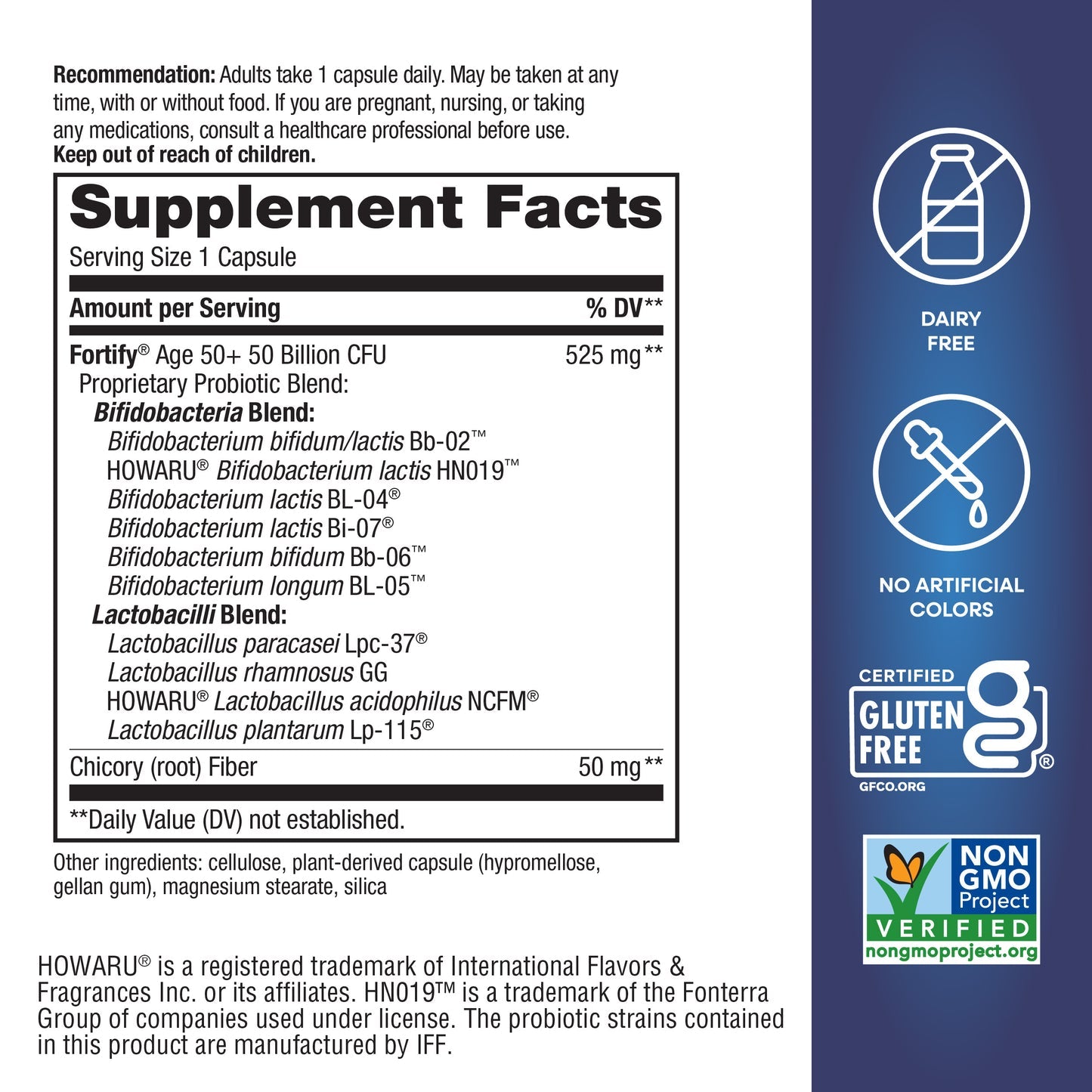 Nature's Way® Fortify® Age 50+ Probiotic | 50 Billion CFU | 30 Cápsulas Vegetales