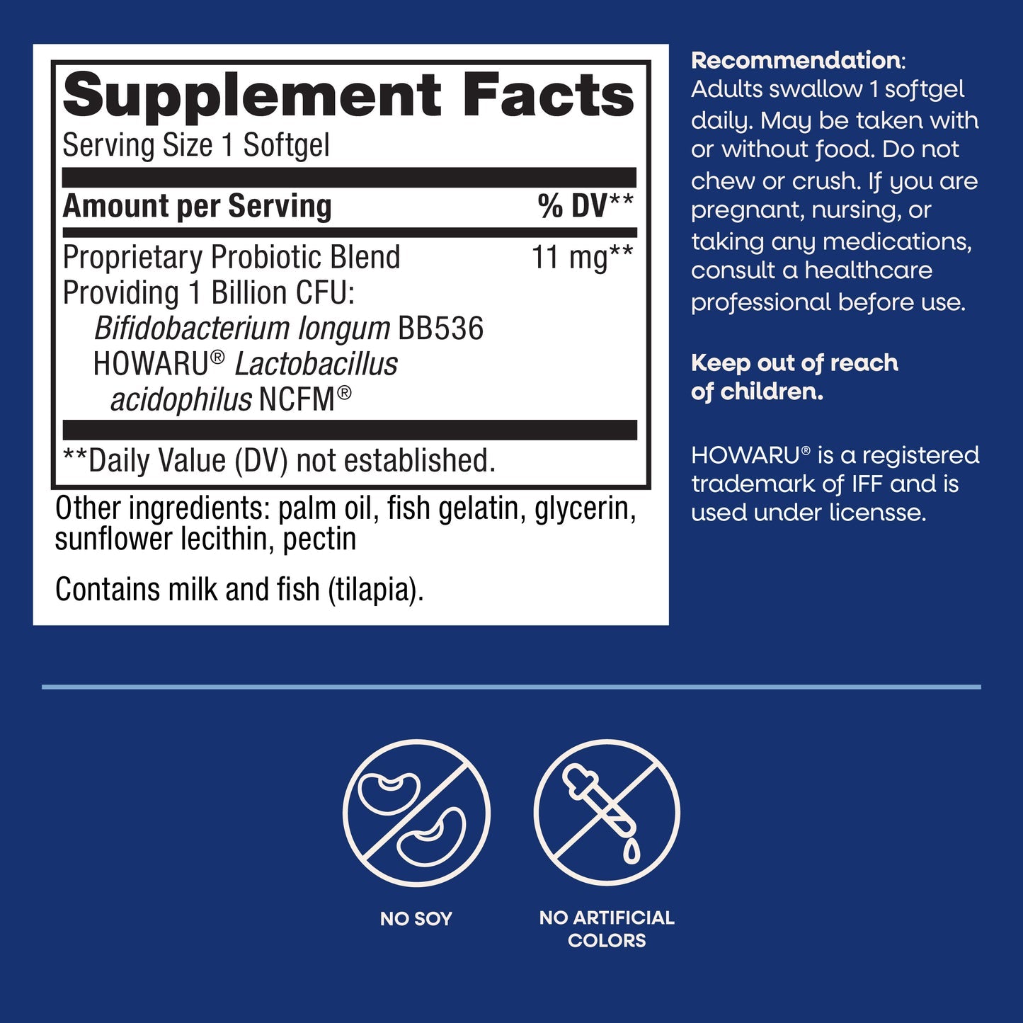 Nature's Way® Acidophilus Pearls® | Probiótico Diario | 30 Softgels