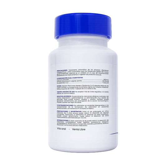 Carbón Activado e Hinojo Nutramedix® – 60 Cápsulas