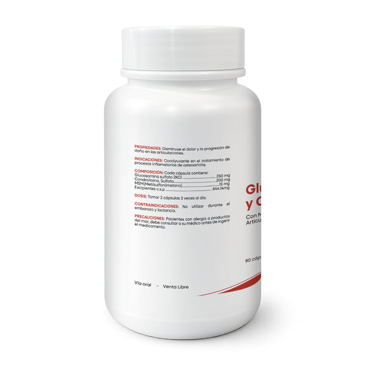Glucosamina y Condroitina Nutramedix® – 90 Cápsulas