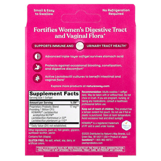Nature's Way® Pearls® Women's | Women's Probiotic | 30 Softgels