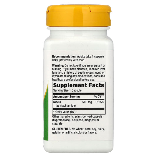 Nature's Way® Niacinamide (Non-Flushing) 500 mg | 100 Cápsulas