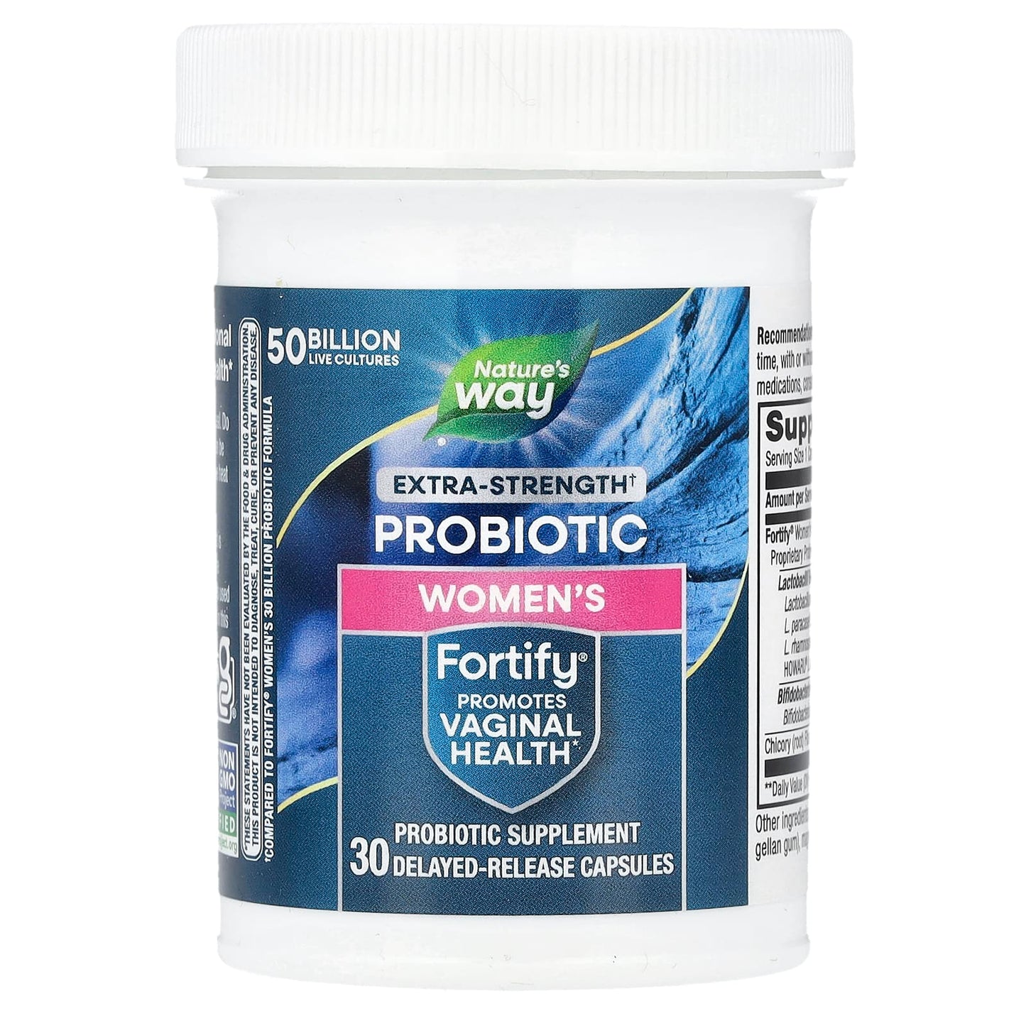 Nature's Way® Fortify® Women's Probiotic | 50 Billion CFU | 30 Cápsulas de Liberación Retardada
