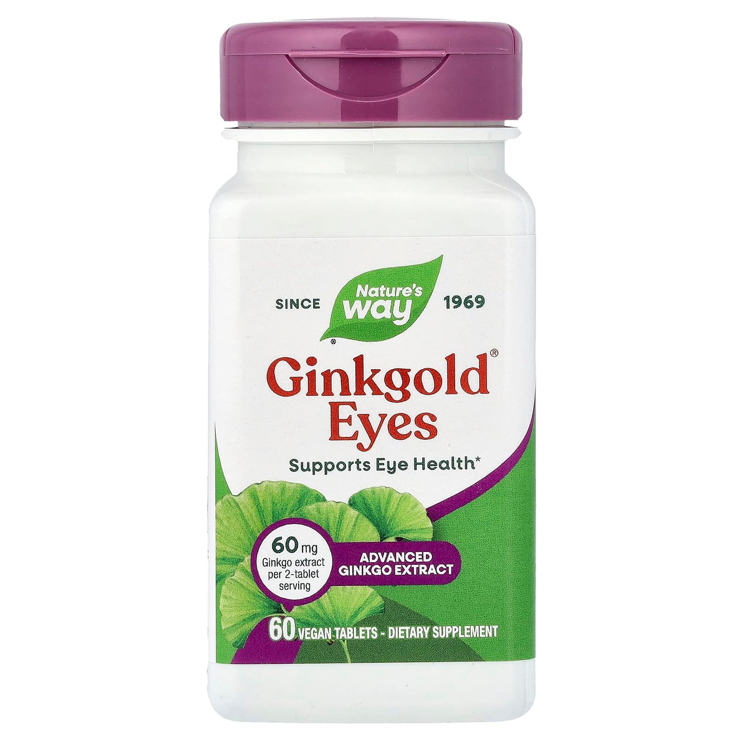 Nature's Way® Ginkgold® Eyes | 60 Tabletas Veganas