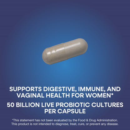 Nature's Way® Fortify® Women's Probiotic | 50 Billion CFU | 30 Cápsulas de Liberación Retardada