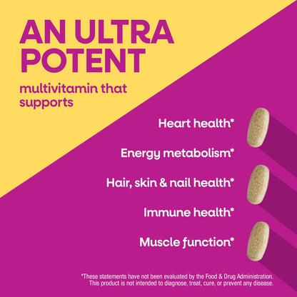 Nature's Way® Alive!® Once Daily Women's Ultra Potency | Multivitamínico para Mujer | 60 Tabletas