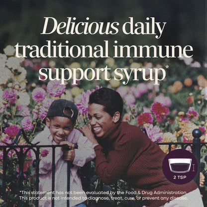 Nature's Way® Sambucus Traditional Immune Syrup | Jarabe de Saúco Negro | 8 fl oz (240 mL)