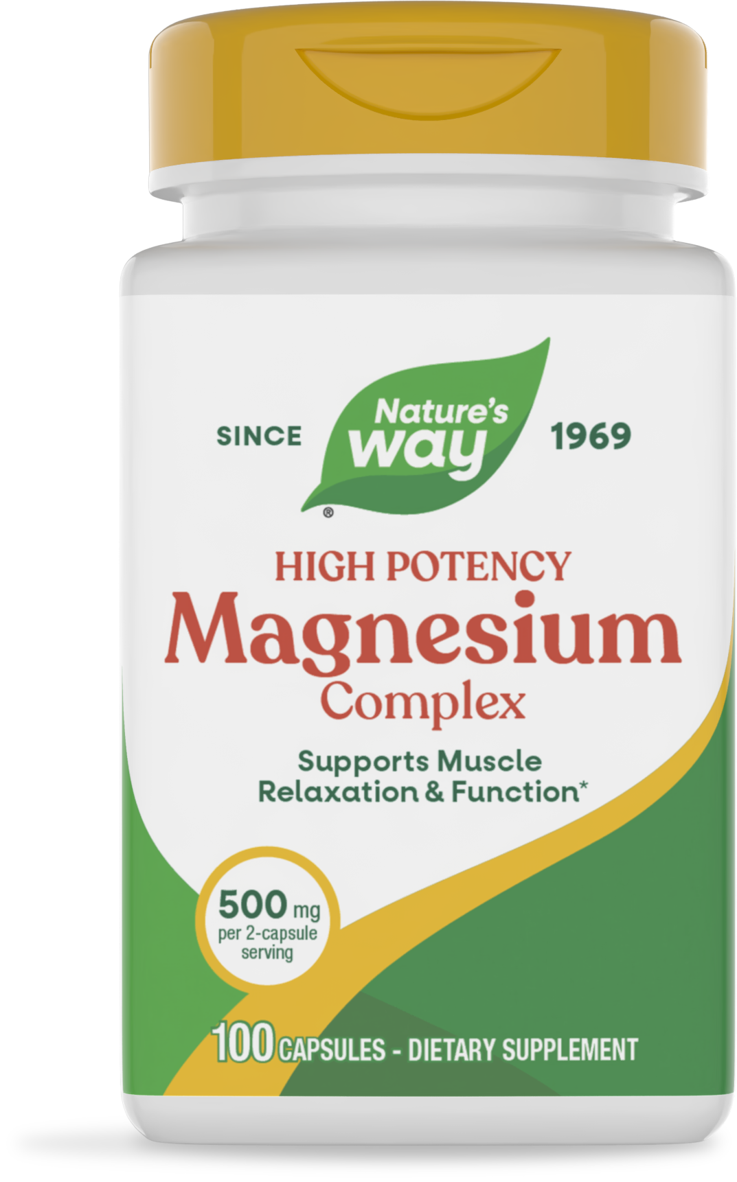 Nature's Way® Magnesium Complex | Complejo de Magnesio | 100 Cápsulas