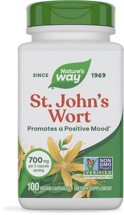 Nature's Way® St. John's Wort Herb | Hierba de San Juan | 100 Cápsulas Vegetales  SKU: 17300