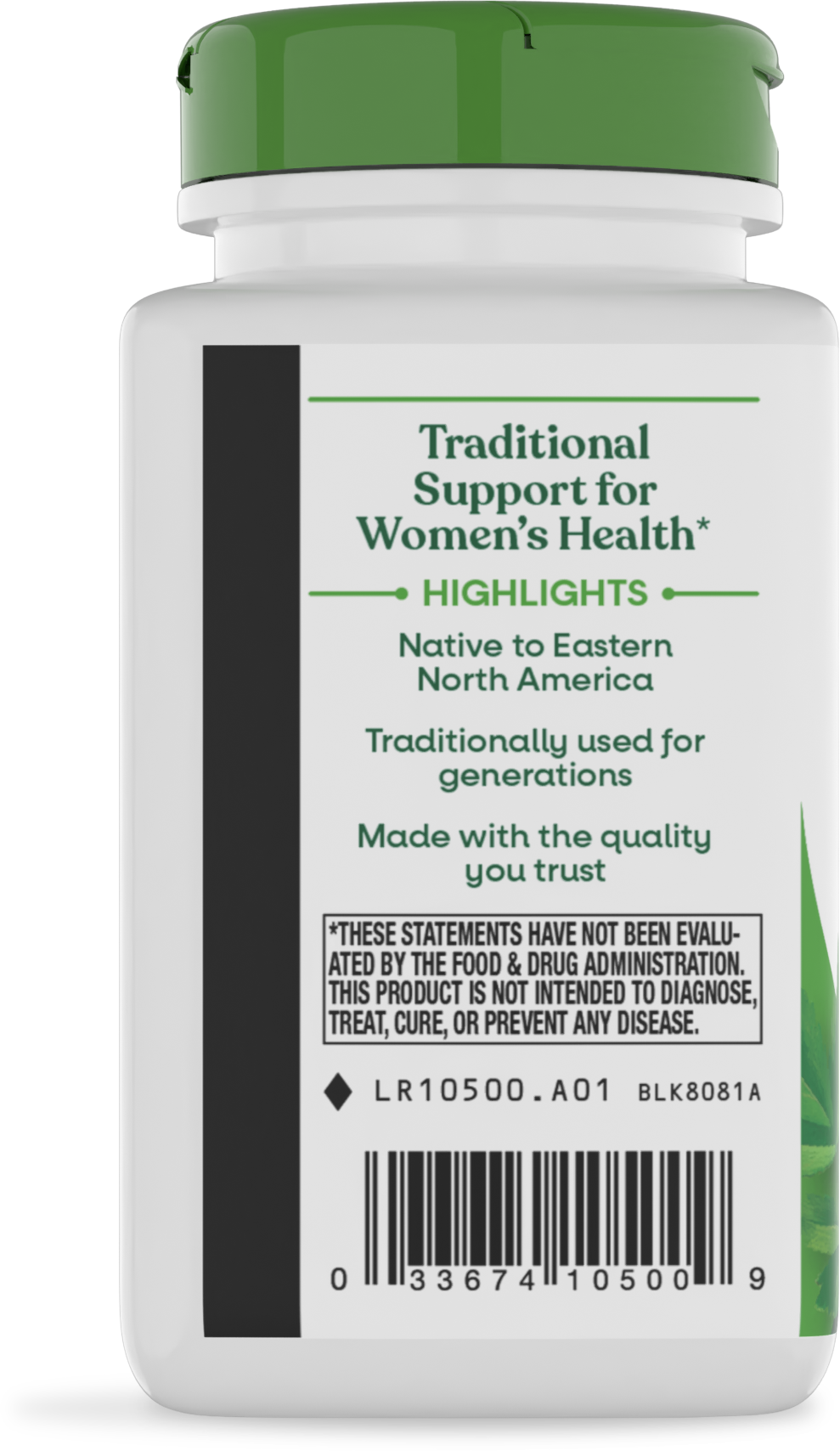 Nature's Way® Black Cohosh Root | 180 Cápsulas Veganas