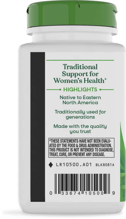 Nature's Way® Black Cohosh Root | 180 Cápsulas Veganas