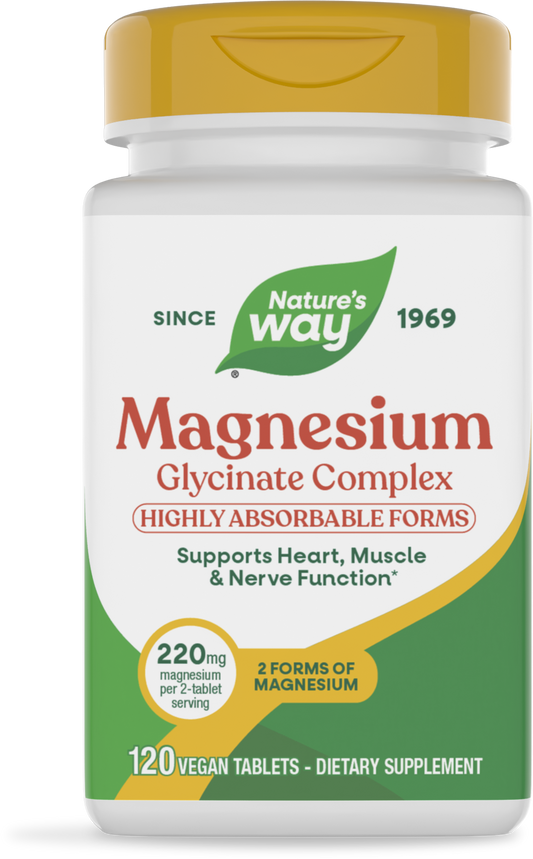 Nature's Way® Magnesium Glycinate Complex | 120 Tabletas