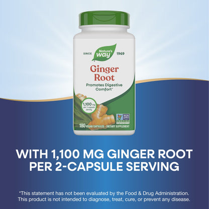 Nature's Way® Ginger Root | 240 Cápsulas Veganas