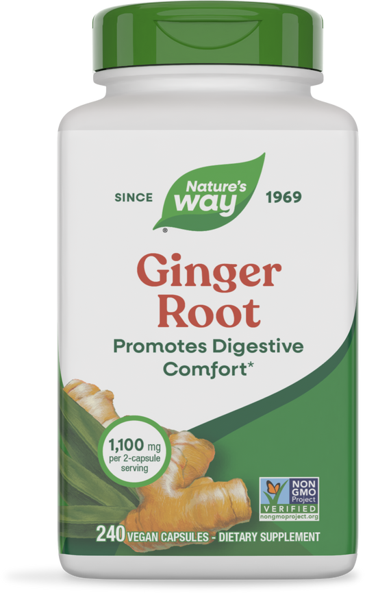 Nature's Way® Ginger Root | 240 Cápsulas Veganas
