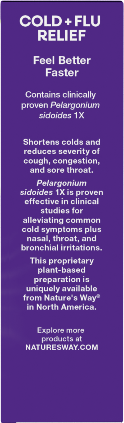 Nature's Way® Sambucus Cold + Flu Relief Elderberry Chewables | Tabletas Masticables de Saúco para Resfriado y Gripe | Sabor Berry | 20 Tabletas