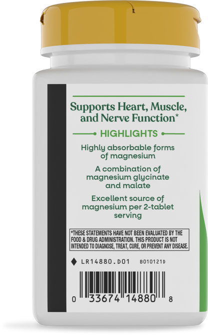 Nature's Way® Magnesium Glycinate Complex | 120 Tabletas