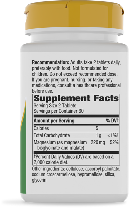 Nature's Way® Magnesium Glycinate Complex | 120 Tabletas