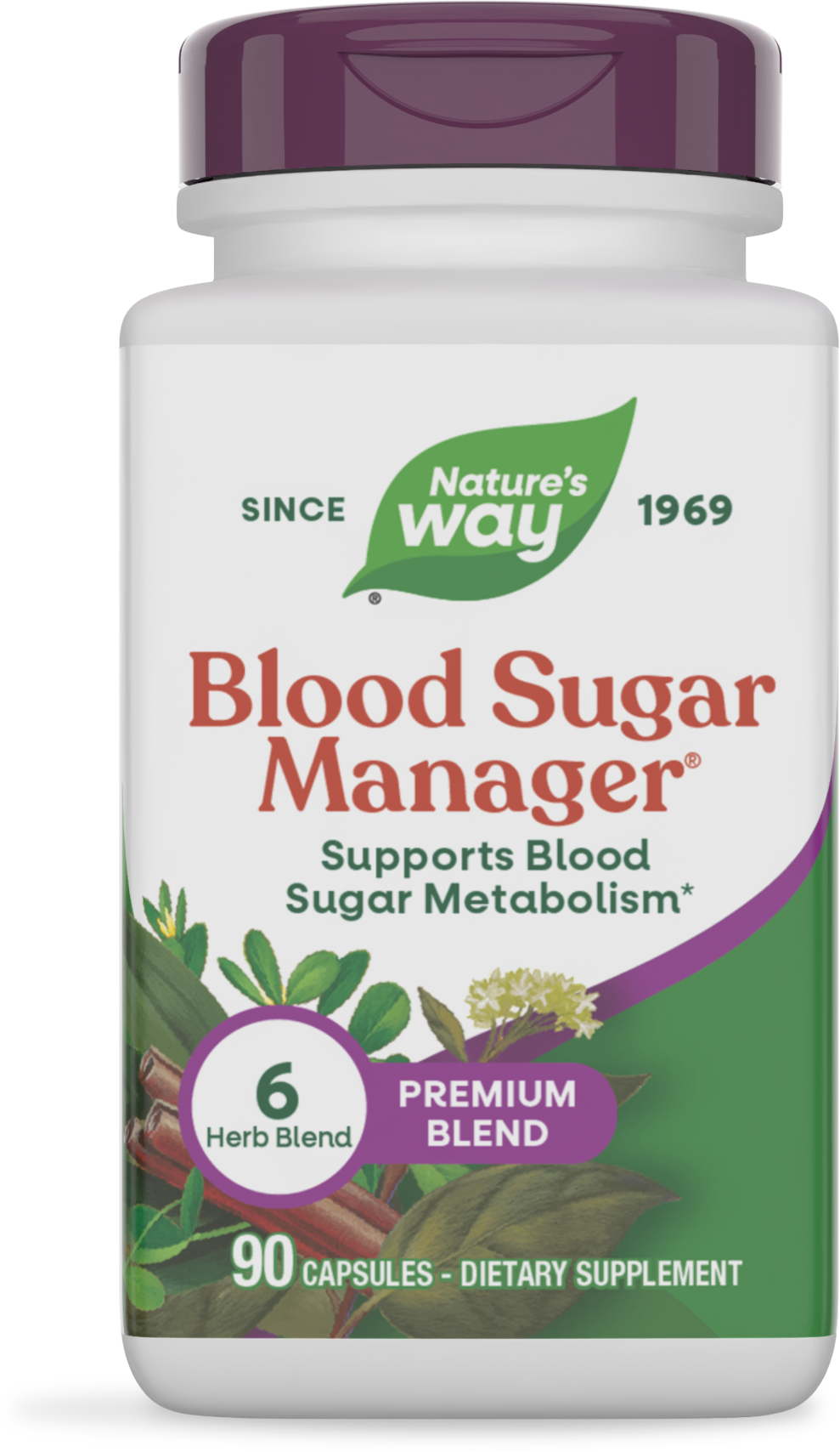 Nature's Way® Blood Sugar Manager® | Apoyo al Metabolismo de la Glucosa | 90 Cápsulas Vegetales
