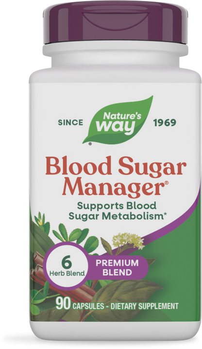 Nature's Way® Blood Sugar Manager® | Apoyo al Metabolismo de la Glucosa | 90 Cápsulas Vegetales