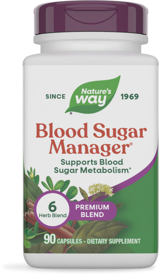 Nature's Way® Blood Sugar Manager® | Apoyo al Metabolismo de la Glucosa | 90 Cápsulas Vegetales