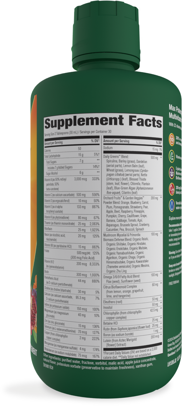 Nature's Way® Alive!® Max Potency Complete Liquid Multivitamin | Citrus | 30.4 fl oz (900 mL)