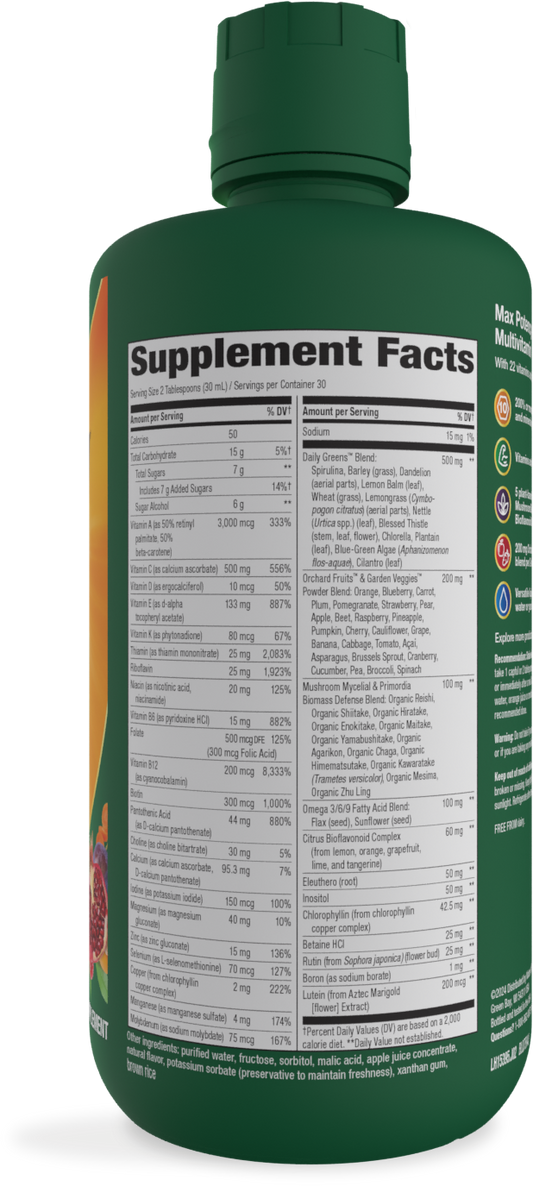 Nature's Way® Alive!® Max Potency Complete Liquid Multivitamin | Citrus | 30.4 fl oz (900 mL)