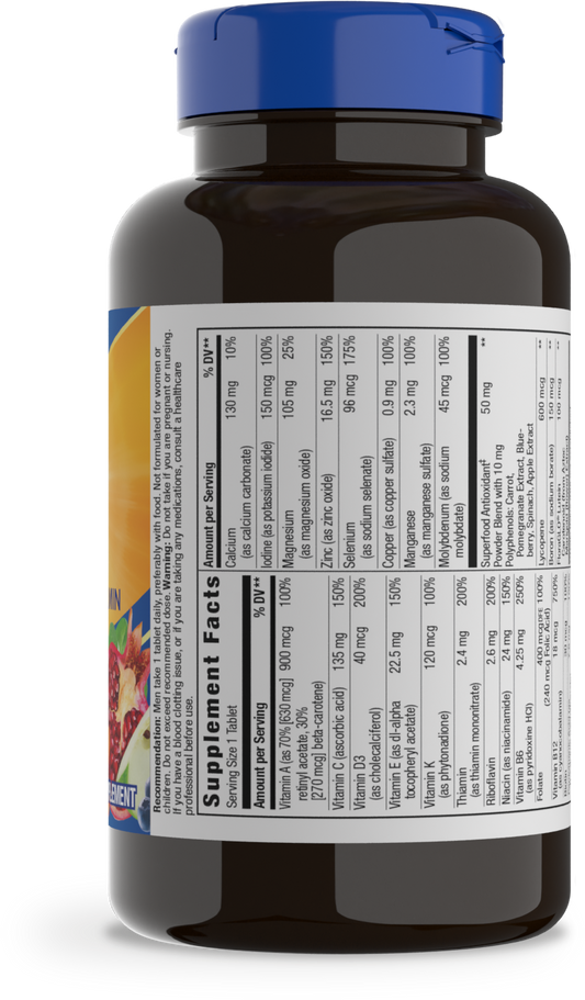 Nature's Way® Alive!® Men's Complete Multivitamin | Multivitamínico para Hombre | 50 Tabletas