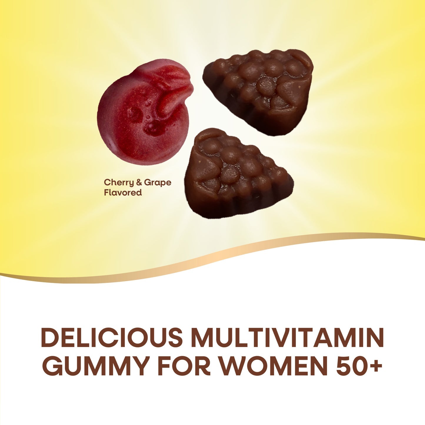 Nature's Way® Alive!® Premium Women's 50+ Gummy Multivitamin | Multivitamínico para Mujeres 50+ | 75 Gomitas