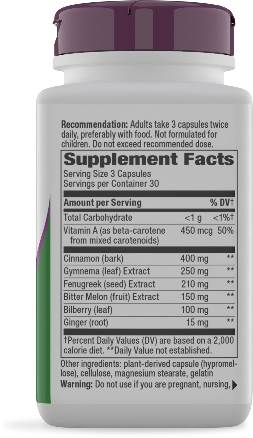 Nature's Way® Blood Sugar Manager® | Apoyo al Metabolismo de la Glucosa | 90 Cápsulas Vegetales