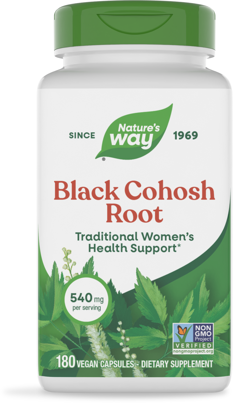 Nature's Way® Black Cohosh Root | 180 Cápsulas Veganas