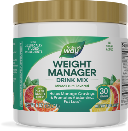 Nature's Way® Weight Manager® Drink Mix Powder Zesty Citrus | Mezcla en Polvo para el Control del Peso | 6 oz (170 g)