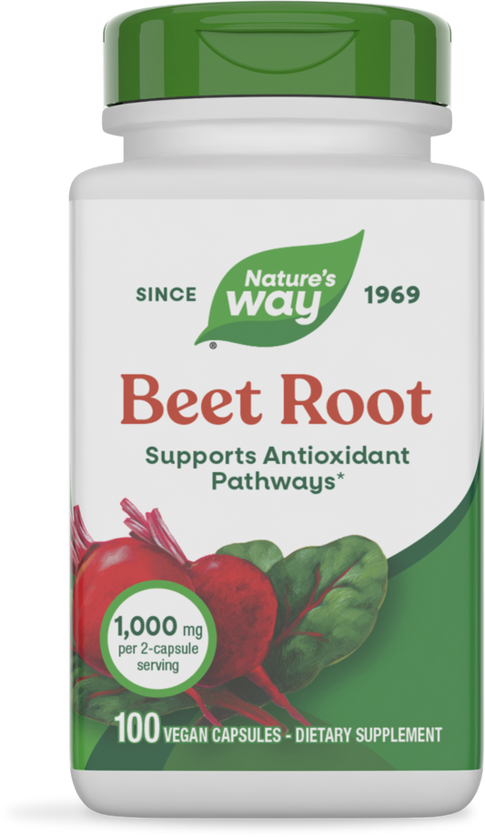Nature's Way® Beet Root | Remolacha en Polvo | 100 Cápsulas Vegetales