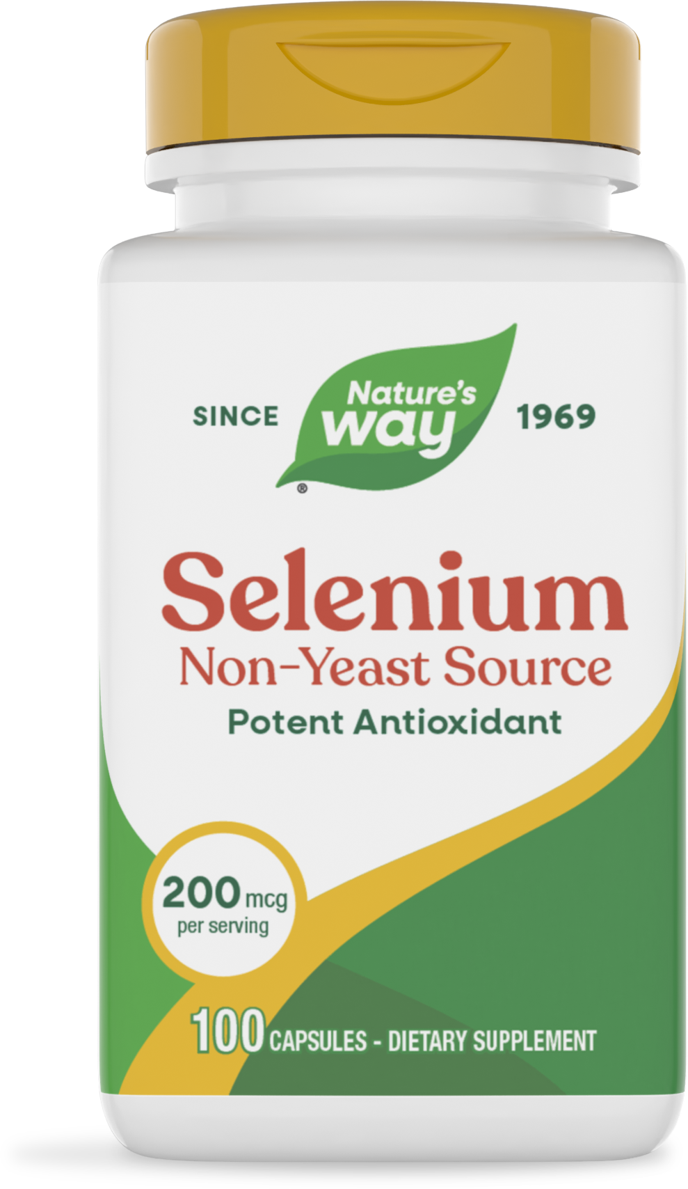 Nature's Way® Selenium | Selenio 200 mcg | 100 Cápsulas