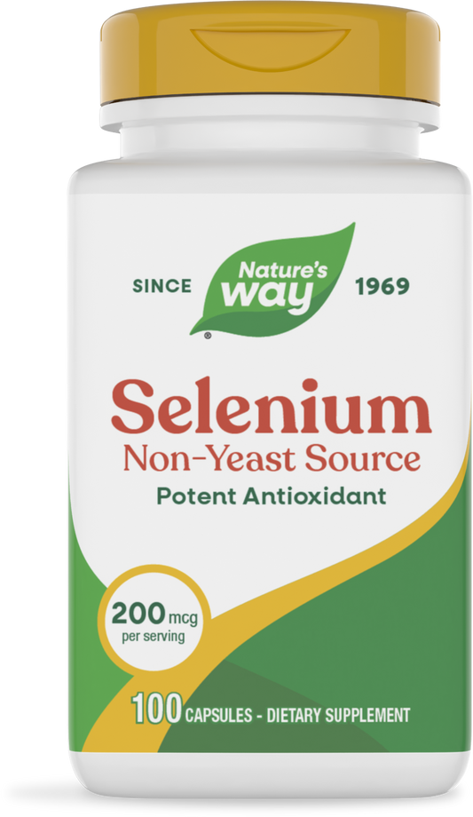 Nature's Way® Selenium | Selenio 200 mcg | 100 Cápsulas
