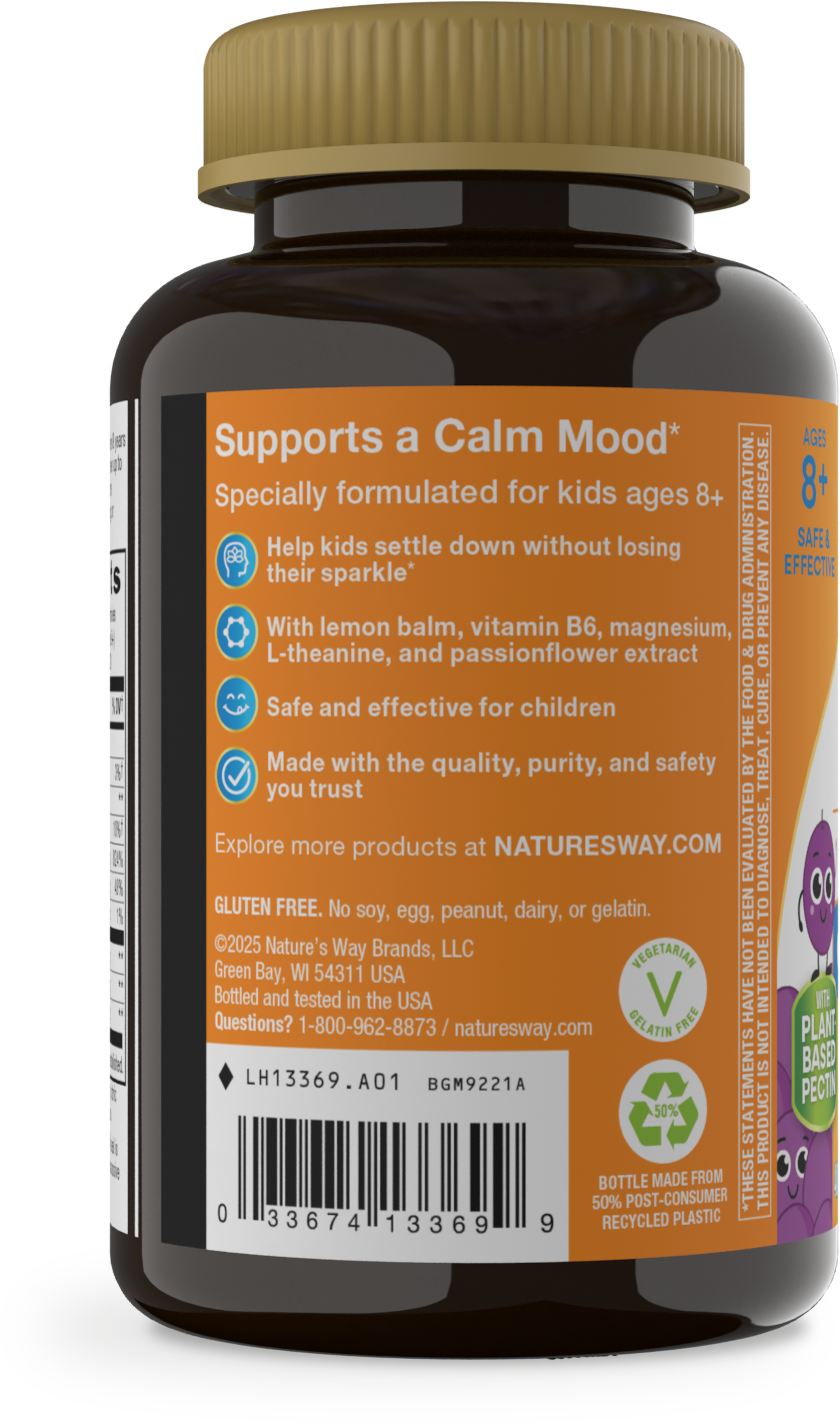 Nature's Way® Kids Cool & Calm Gummy | Grape | 40 Gomitas