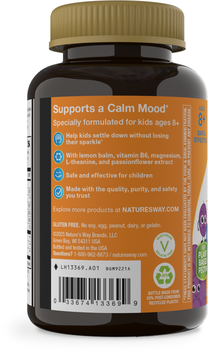 Nature's Way® Kids Cool & Calm Gummy | Grape | 40 Gomitas