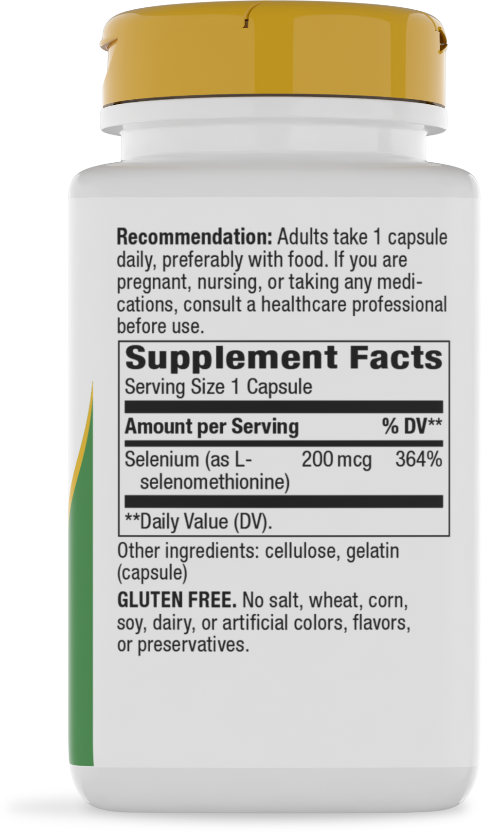 Nature's Way® Selenium | Selenio 200 mcg | 100 Cápsulas