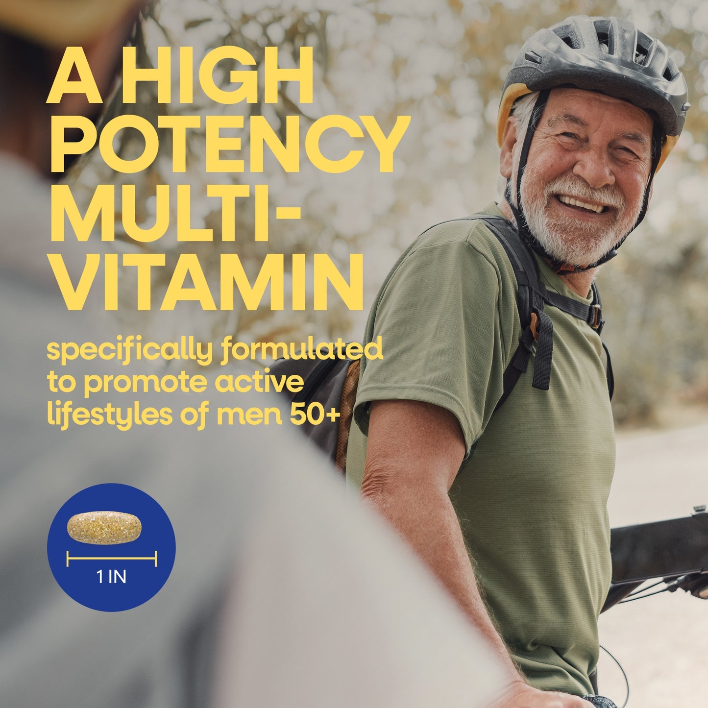 Nature's Way® Alive!® Once Daily Men's 50+ Ultra | Multivitamínico de Alta Potencia para Hombre 50+ | 60 Tabletas