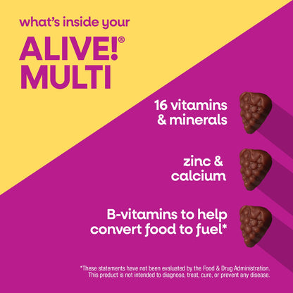 Nature's Way® Alive!® Multivitamínico para Mujeres 50+ en Gomitas | Sabor Frutos Rojos | 130 Gomitas