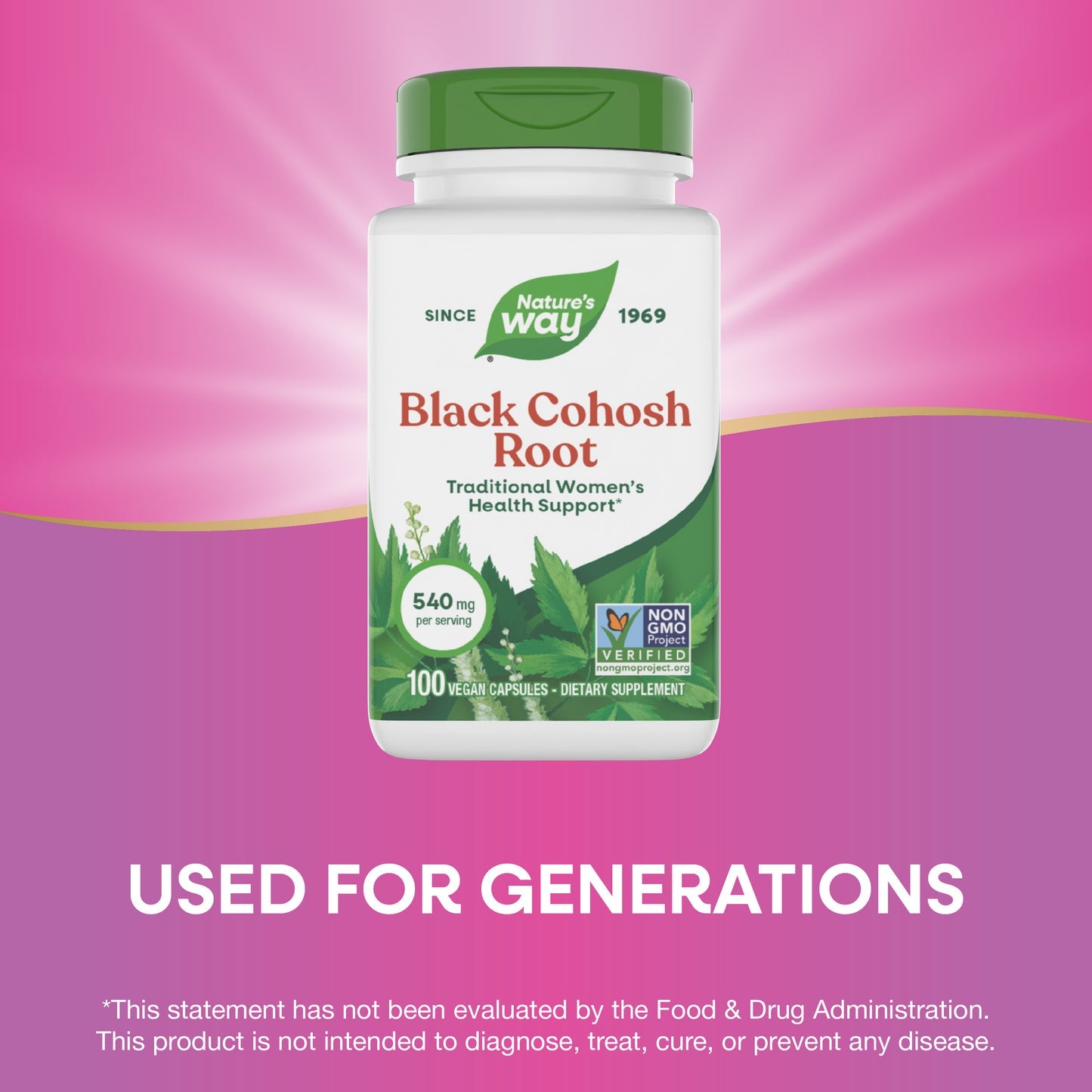 Nature's Way® Black Cohosh Root | 180 Cápsulas Veganas