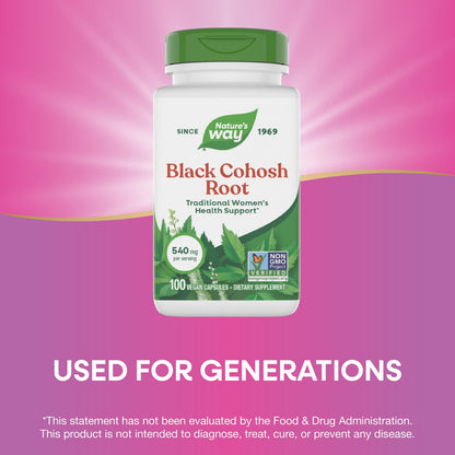 Nature's Way® Black Cohosh Root | 180 Cápsulas Veganas