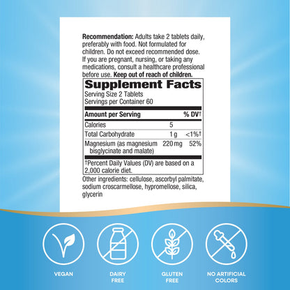 Nature's Way® Magnesium Glycinate Complex | 120 Tabletas