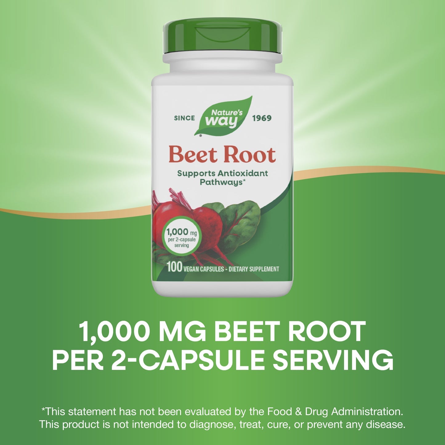 Nature's Way® Beet Root | 100 Cápsulas Veganas