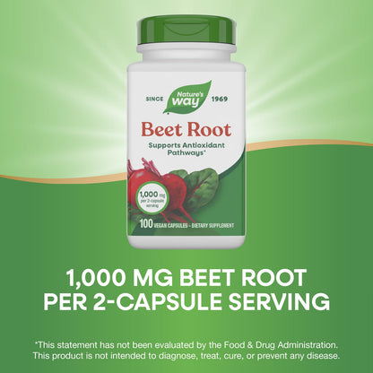 Nature's Way® Beet Root | 100 Cápsulas Veganas