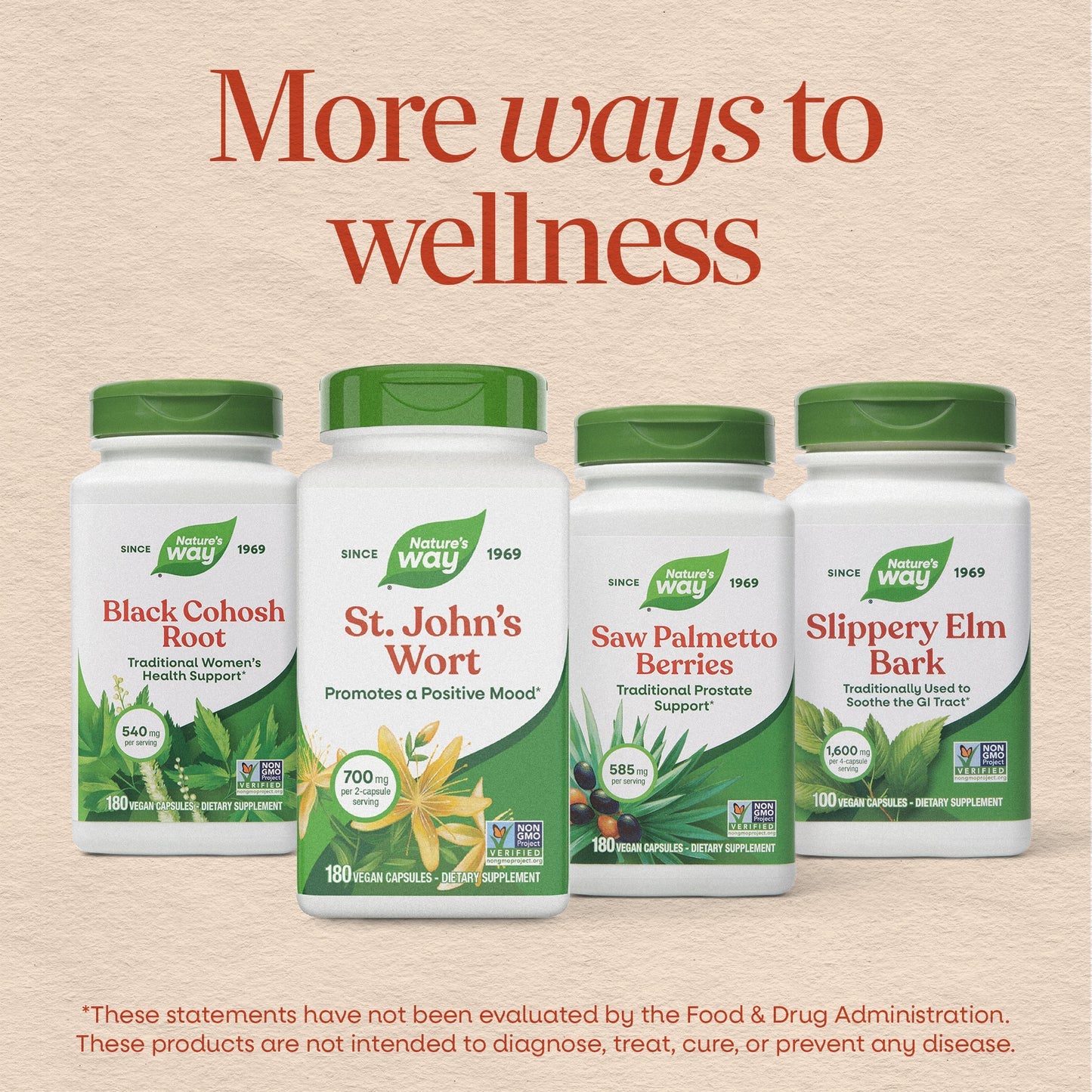 Nature's Way® St. John's Wort Herb | 180 Cápsulas Veganas
