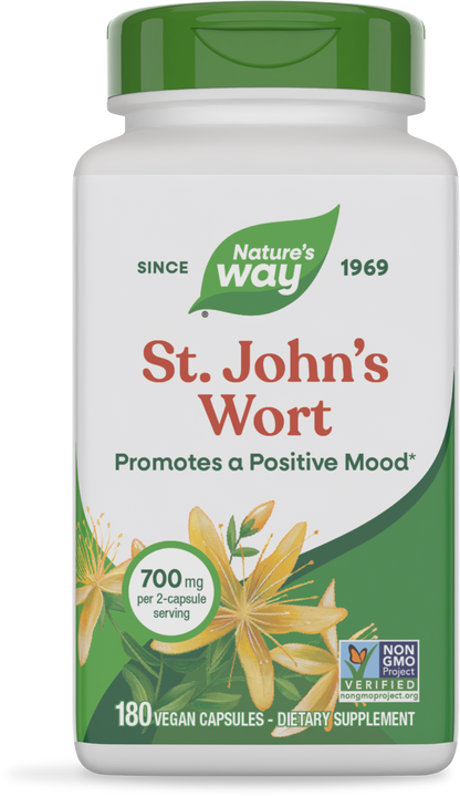 Nature's Way® St. John's Wort Herb | 180 Cápsulas Veganas