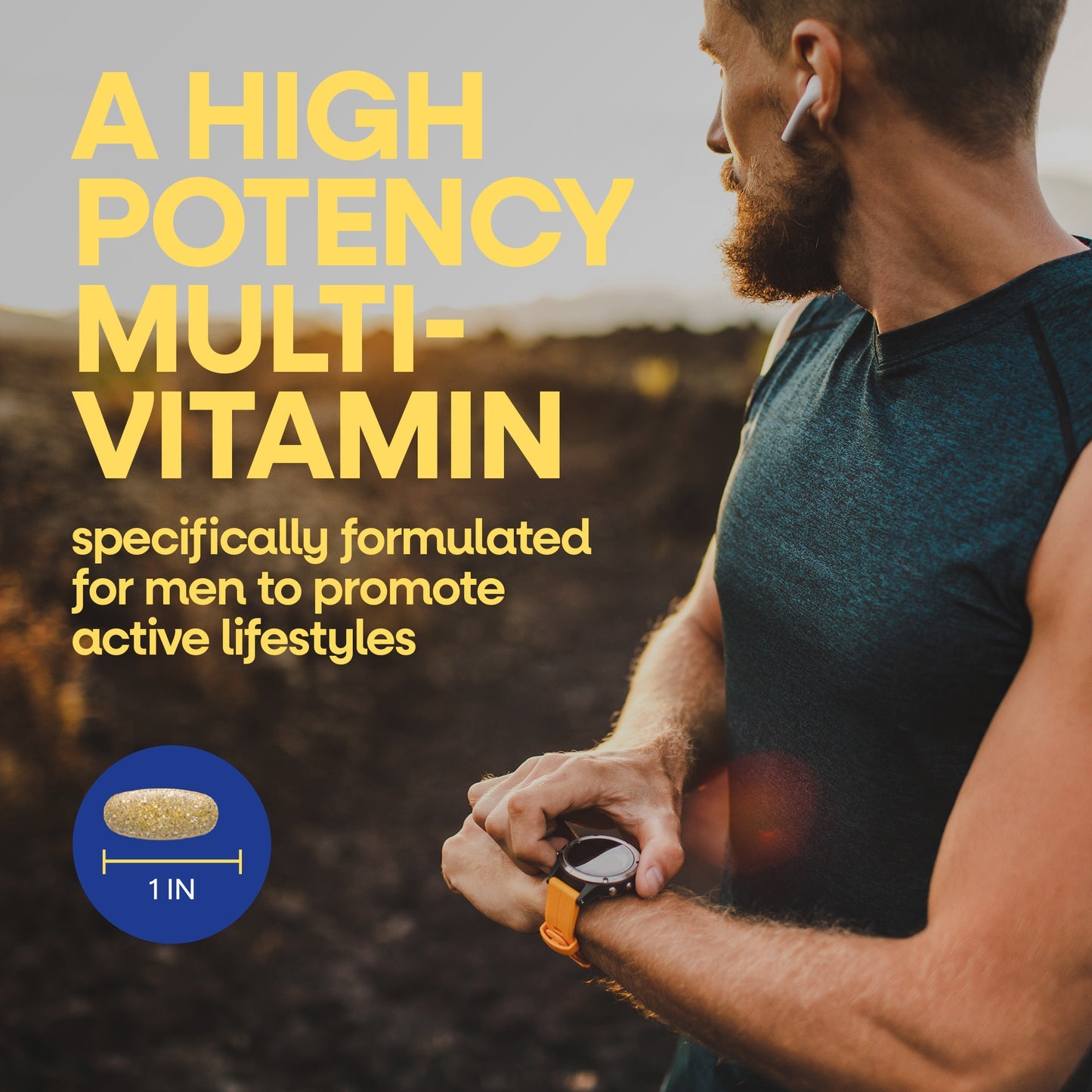 Nature's Way® Alive! Once Daily Men's Ultra Multivitamin | Multivitamínico para Hombre | 60 Tabletas