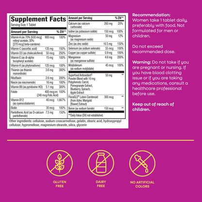Nature's Way® Alive!® Multivitamínico Completo para Mujeres 50+ | 50 Tabletas