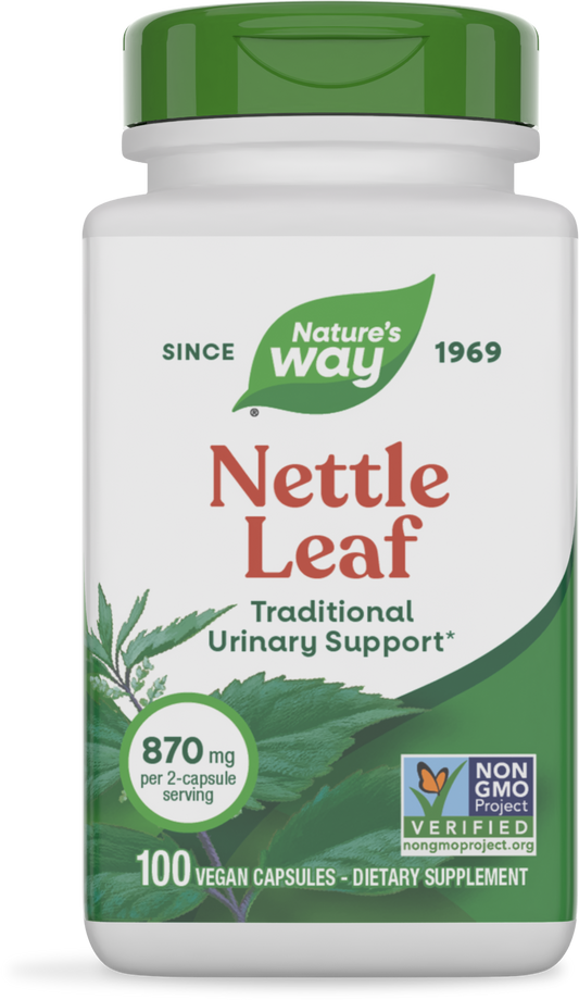 Nature's Way® Nettle Leaf | Hoja de Ortiga | 100 Cápsulas Vegetales